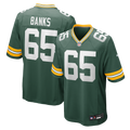 Green Bay Packers Aaron Banks Nike Green Team Game Jersey product image 1, provided for visual reference and product detail