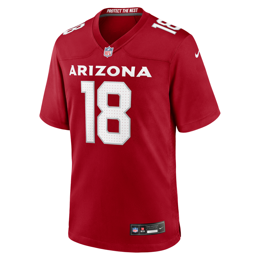 Arizona Cardinals Marvin Harrison Jr. Nike Cardinal Player Game Jersey product image 2, provided for visual reference and
