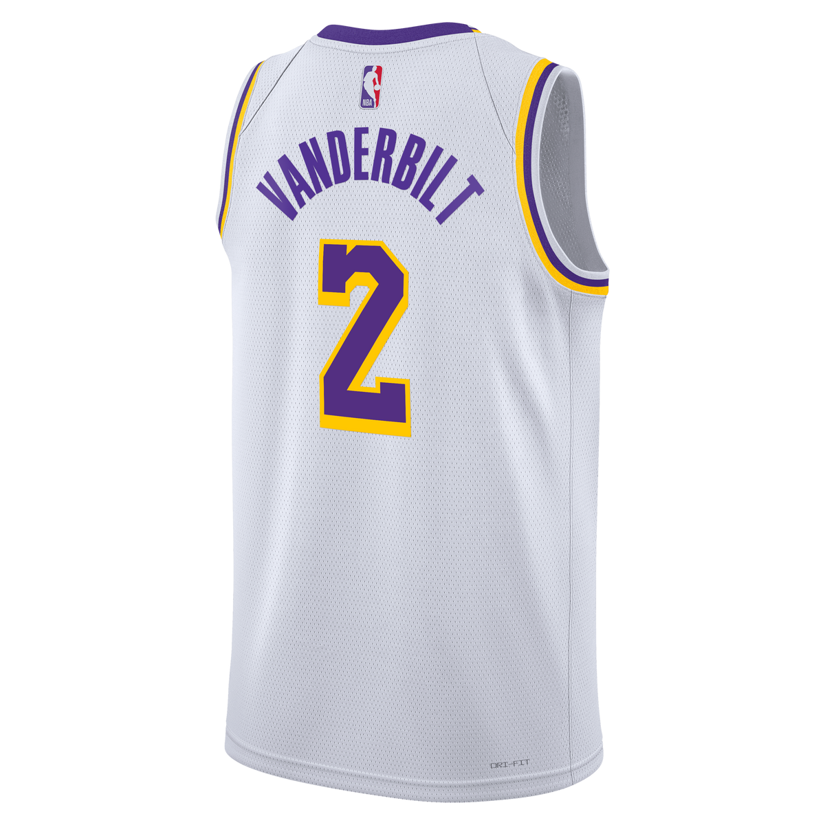 Los Angeles Lakers Nike Association Edition Swingman Jersey - White - Jarred Vanderbilt - Unisex product image 4, provided