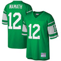 New York Jets Joe Namath Mitchell & Ness Green Big & Tall 1968 Retired Player Replica Jersey product image 1, provided for