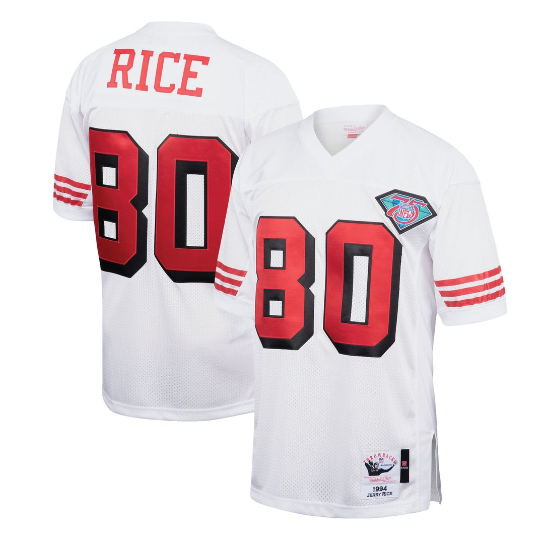 San Francisco 49ers 1994 Jerry Rice Mitchell & Ness Scarlet Authentic Throwback Retired Player Jersey product image 7,
