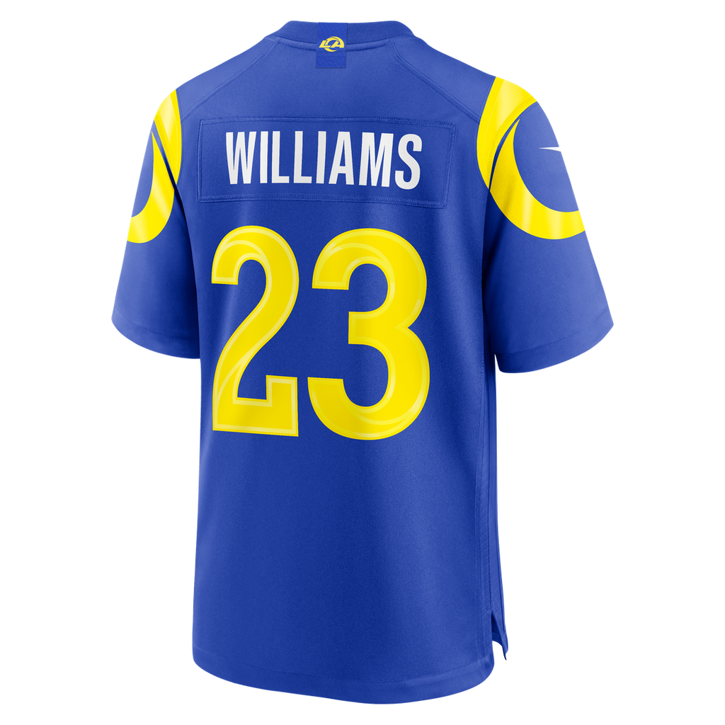 Los Angeles Rams Kyren Williams Nike White White Game Player Jersey product image 9, provided for visual reference and