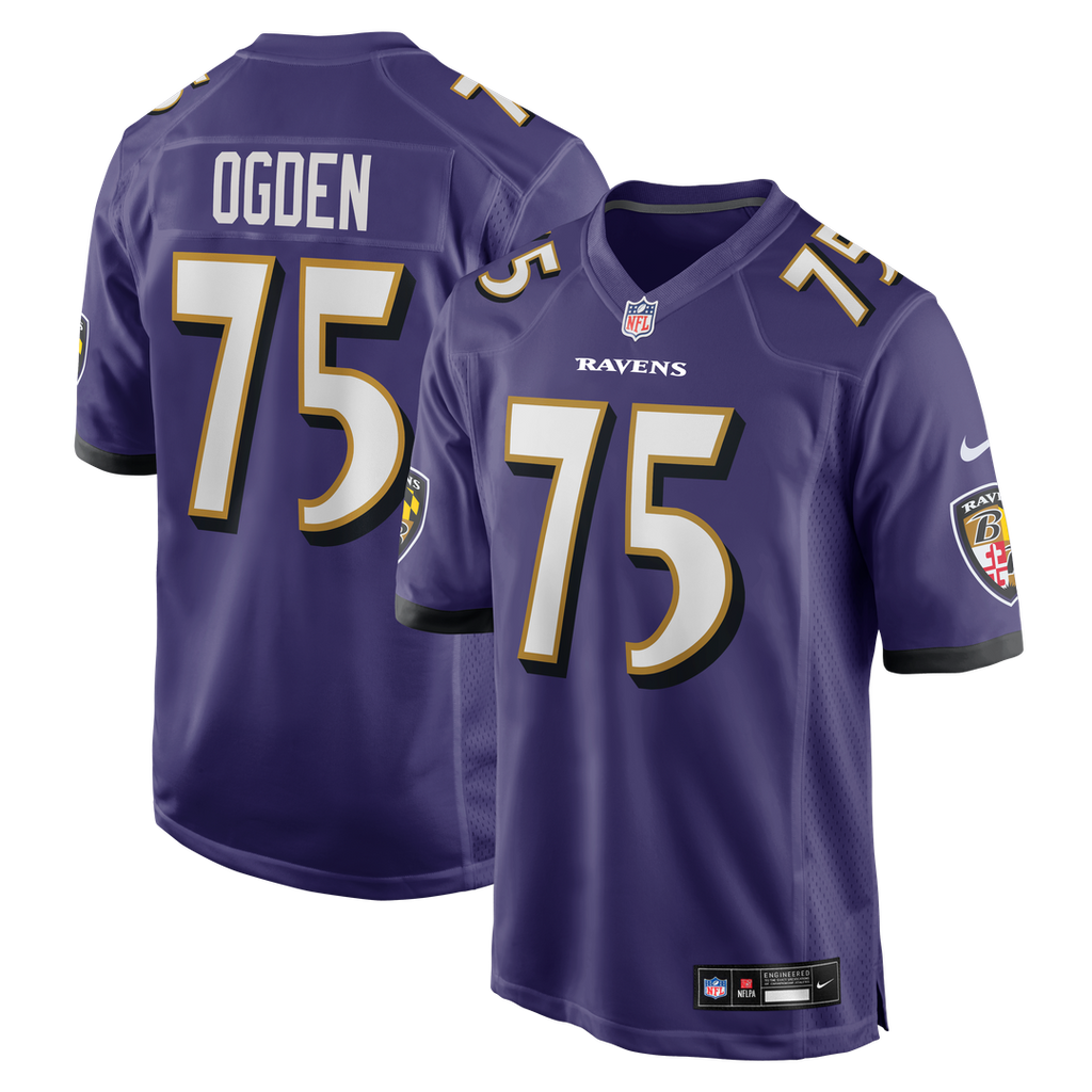 Baltimore Ravens Jonathan Ogden Nike Purple Game Retired Player Jersey product image 1, provided for visual reference and