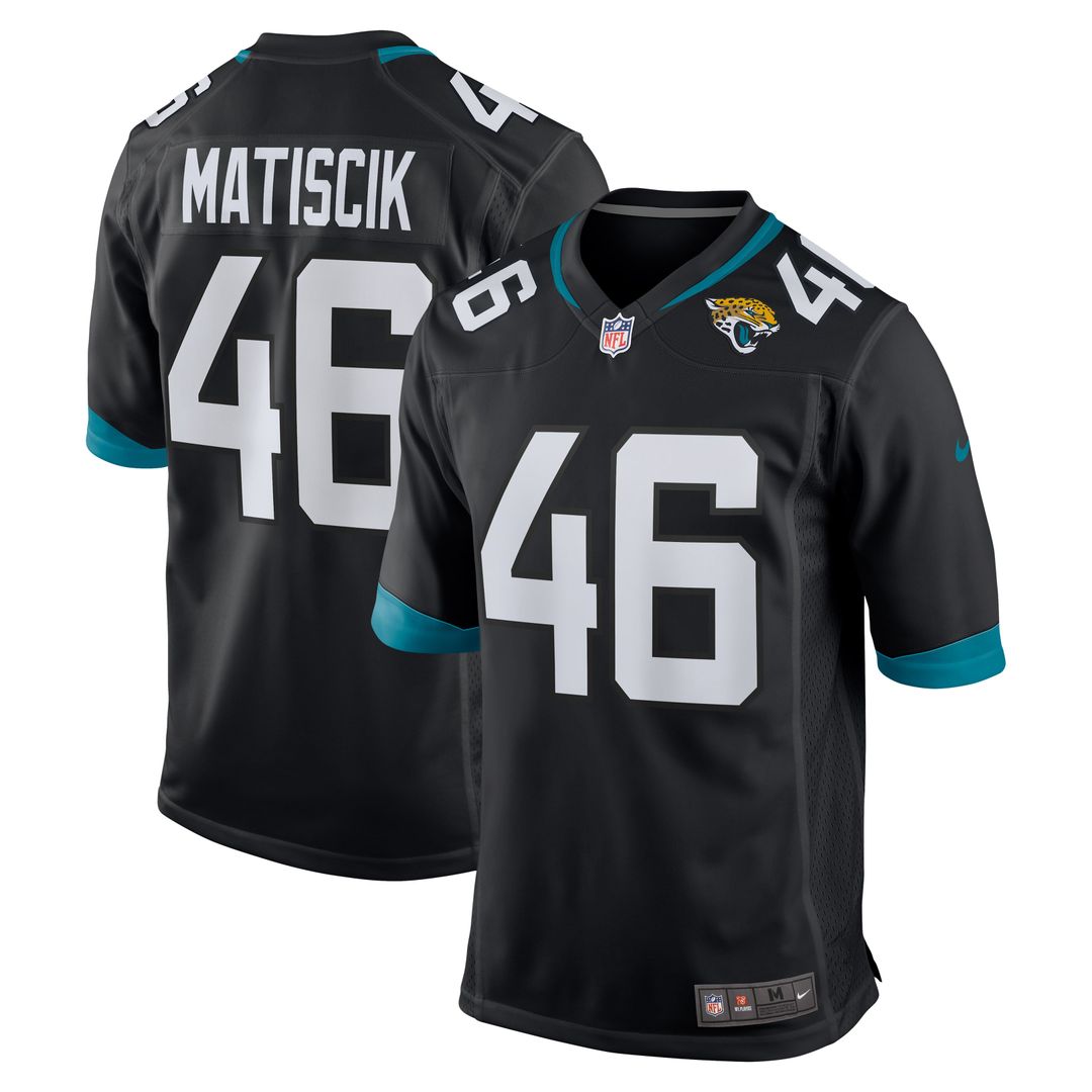 Jacksonville Jaguars Ross Matiscik Nike Teal Game Jersey product image 17, provided for visual reference and product detail