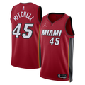 Miami Heat Jordan Brand Statement Edition Swingman Jersey - Red - Davion Mitchell - Unisex product image 1, provided for