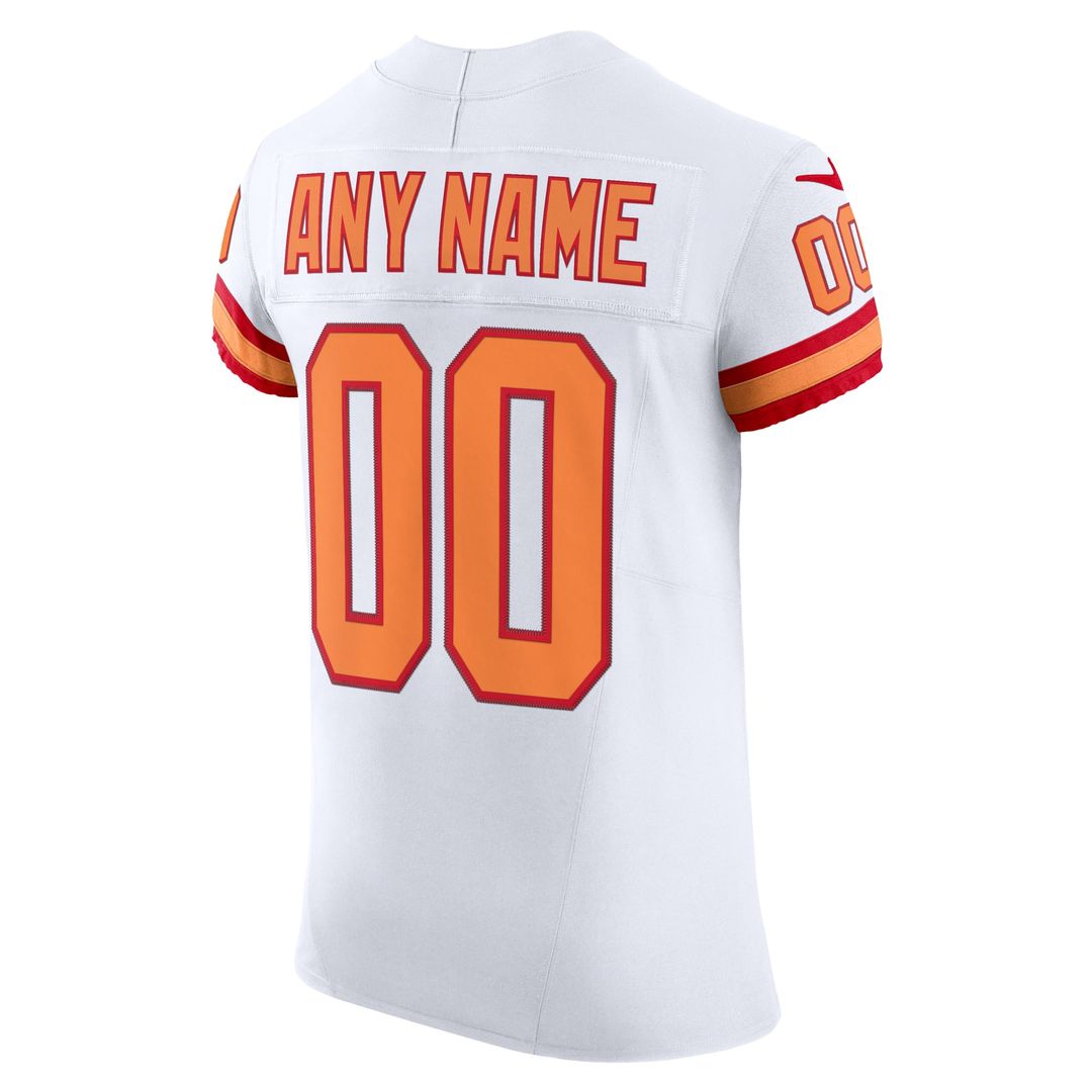 Tampa Bay Buccaneers Nike White Vapor F.U.S.E. Custom Elite Jersey product image 3, provided for visual reference and