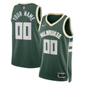 Milwaukee Bucks Nike Icon Swingman Jersey - Custom - Unisex product image 1, provided for visual reference and product