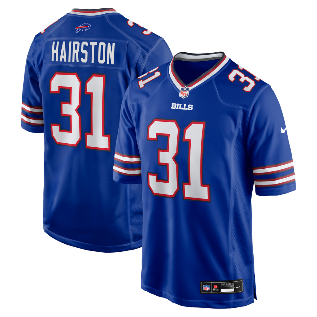 Buffalo Bills Maxwell Hairston Nike Royal Game Player Jersey product image 1, provided for visual reference and product