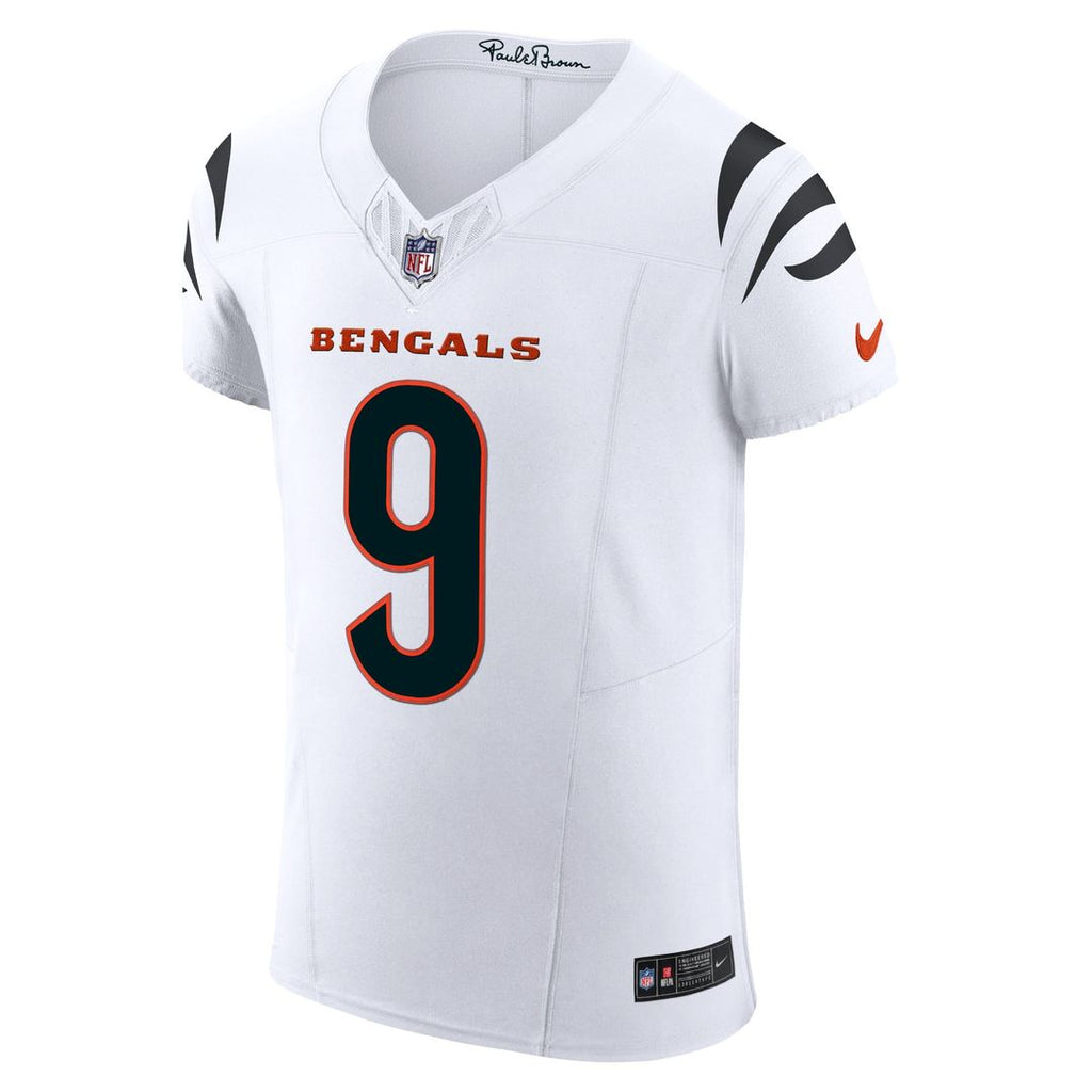 Cincinnati Bengals Joe Burrow Nike White Vapor F.U.S.E. Elite Jersey product image 2, provided for visual reference and