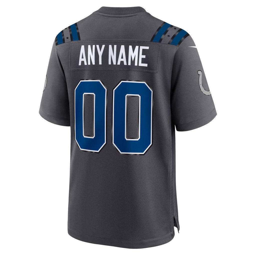 Indianapolis Colts Nike Anthracite 2026 Rivalries Collection Game Custom Jersey product image 3, provided for visual