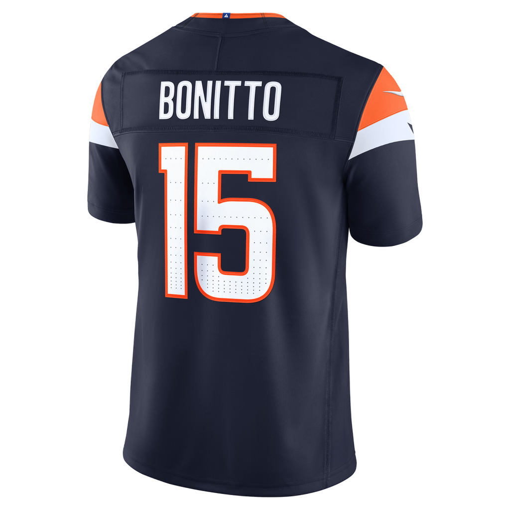 Denver Broncos Nik Bonitto Nike Navy Alternate Vapor F.U.S.E. Stitched Limited Jersey product image 3, provided for visual