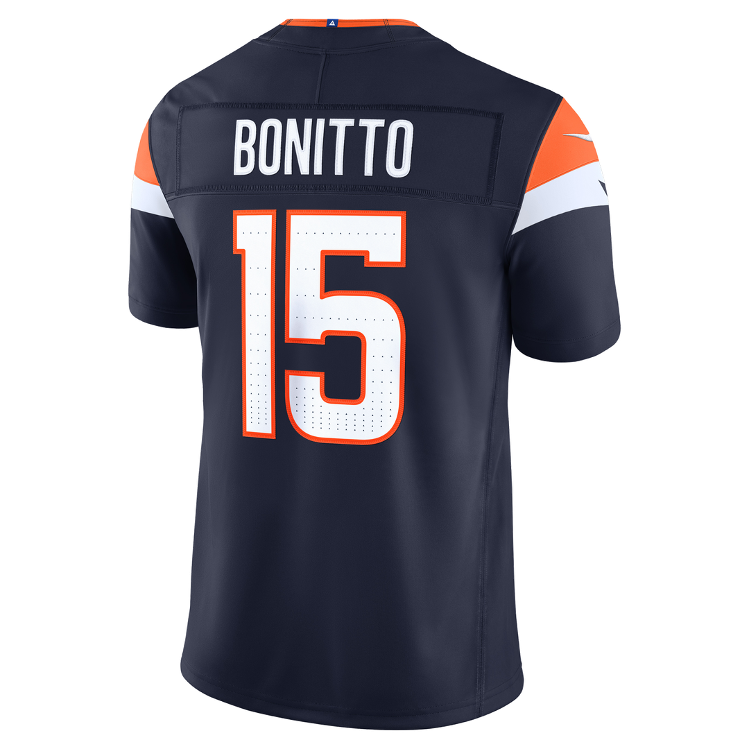 Denver Broncos Nik Bonitto Nike Navy Alternate Vapor F.U.S.E. Stitched Limited Jersey product image 3, provided for visual