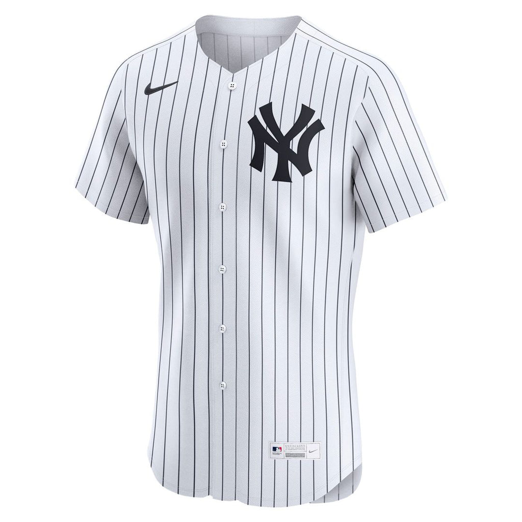 New York Yankees Nike White Home Elite Jersey product image 2, provided for visual reference and product detail review