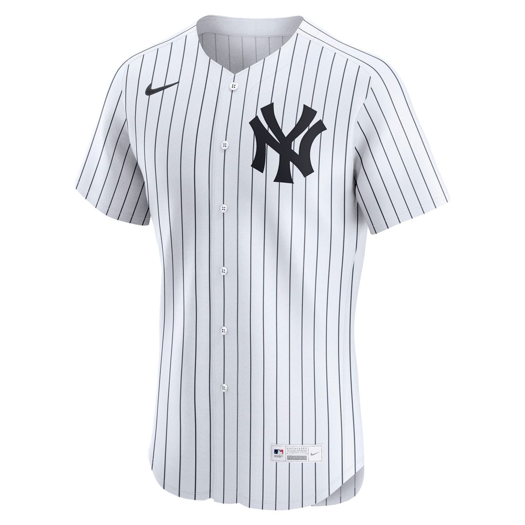 New York Yankees Nike White Home Elite Jersey product image 2, provided for visual reference and product detail review