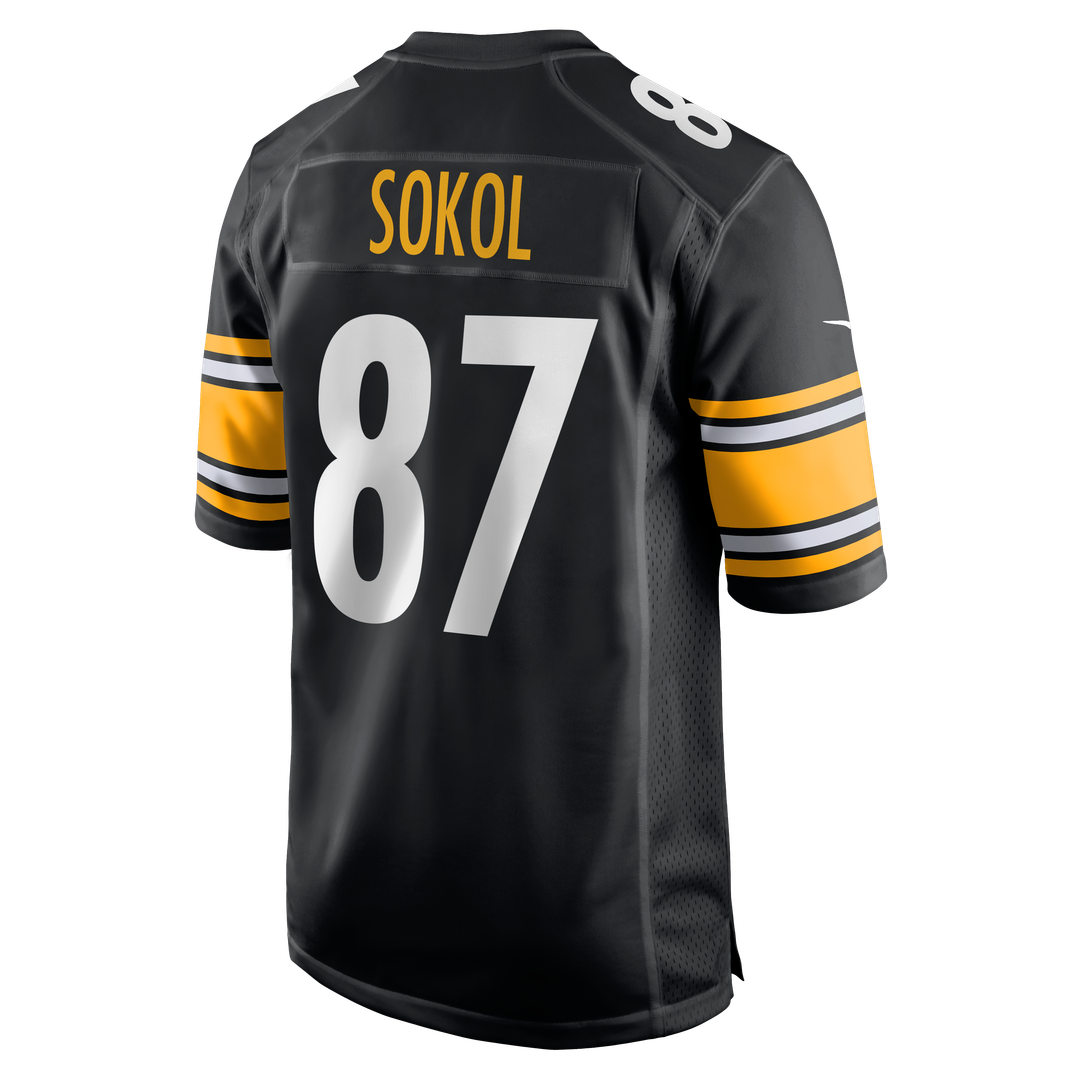 Pittsburgh Steelers Matt Sokol Nike Black Team Game Jersey product image 3, provided for visual reference and product detail