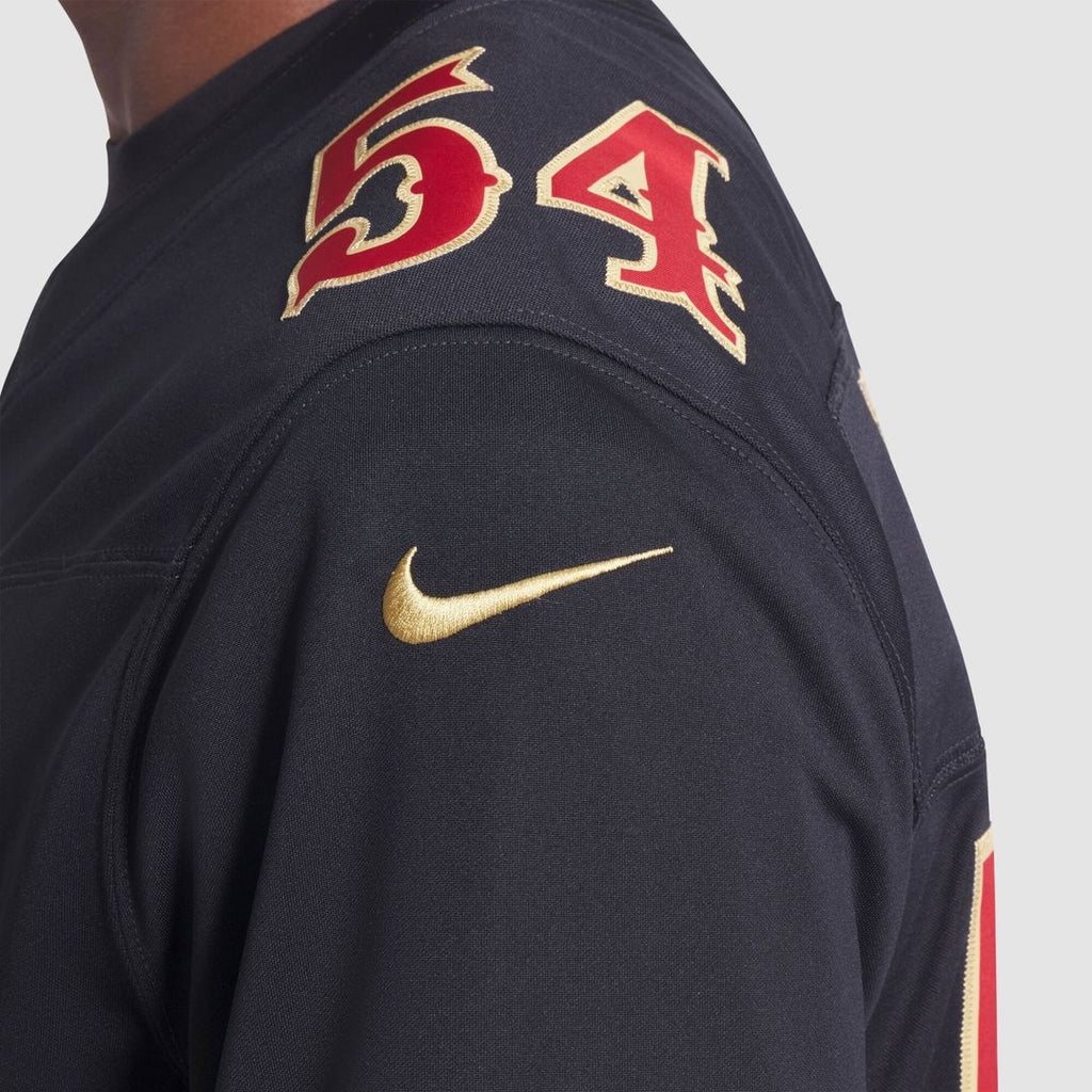 San Francisco 49ers Fred Warner Nike Black Rivalries Collection Stitched Limited Jersey product image 8, provided for visual