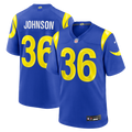 Los Angeles Rams Alex Johnson Nike Royal Team Game Jersey product image 1, provided for visual reference and product detail