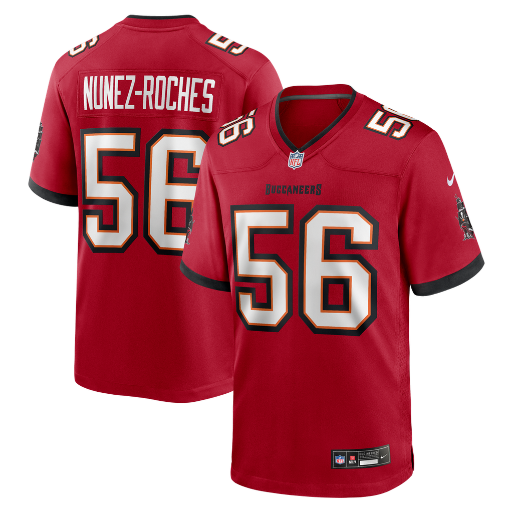 Tampa Bay Buccaneers Rakeem Nunez-Roches Nike Red Team Game Jersey product image 1, provided for visual reference and