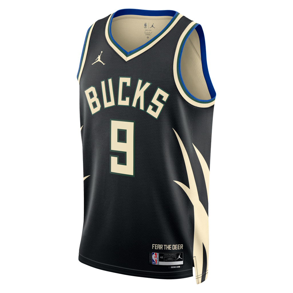 Milwaukee Bucks Jordan Brand Statement Edition Swingman Jersey - Hunter Green - Kel'el Ware - Unisex product image 3,