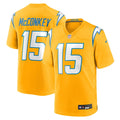 Los Angeles Chargers Ladd McConkey Nike Gold Alternate Charger Power Game Player Jersey product image 1, provided for visual