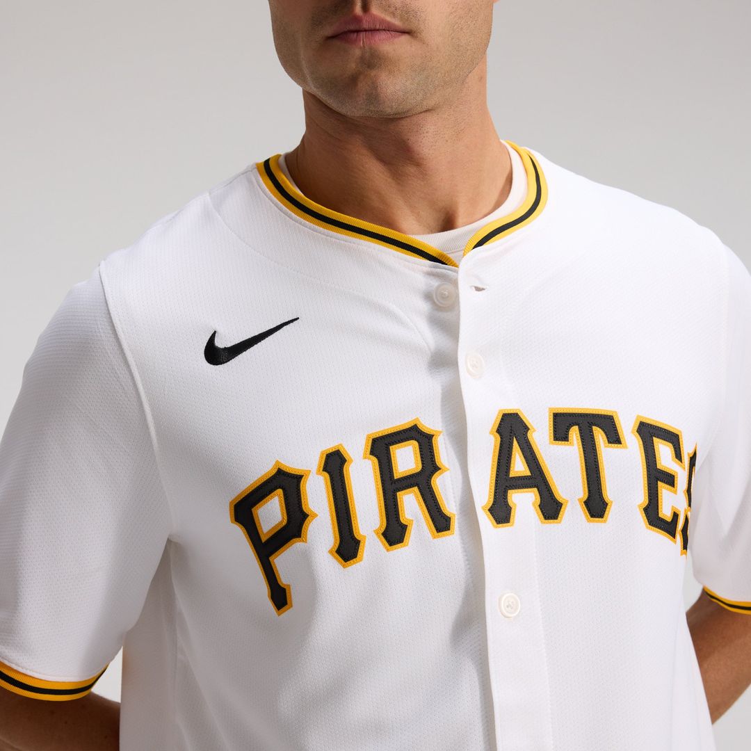 Pittsburgh Pirates Nike White Home Limited Jersey product image 9, provided for visual reference and product detail review