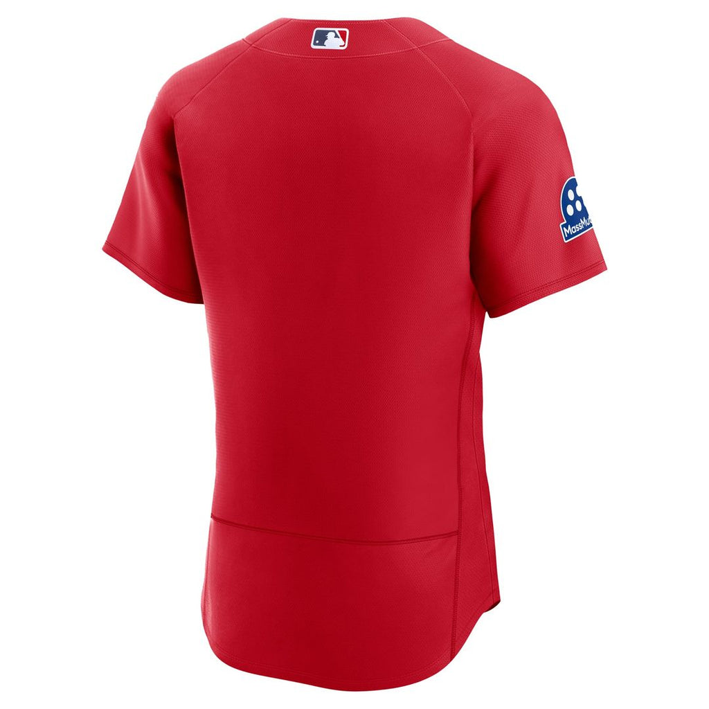 Boston Red Sox Nike Red Alternate Sponsor Patch Authentic Jersey product image 3, provided for visual reference and product