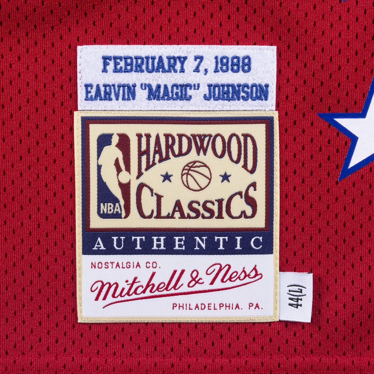 NBA All-Star West Mitchell & Ness Authentic Jersey Magic Johnson 1988 product image 4, provided for visual reference and