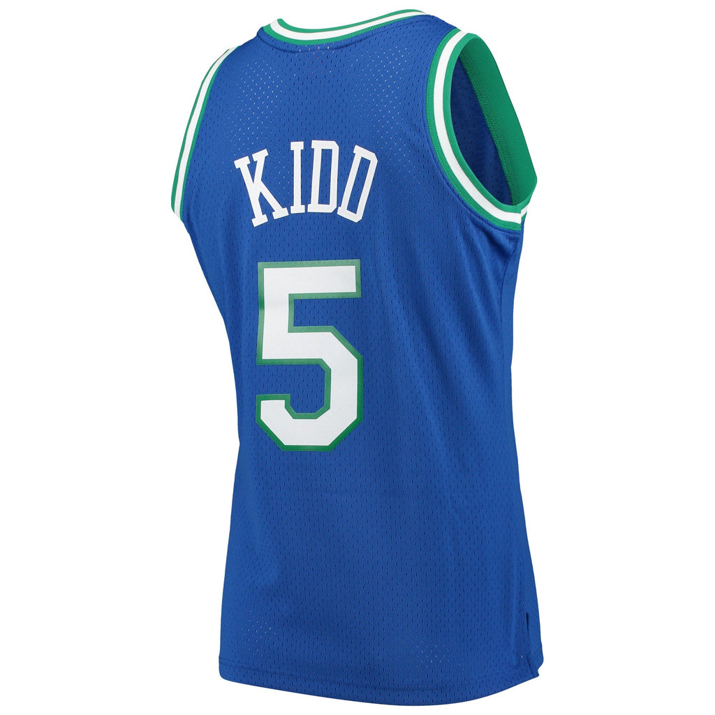 Mitchell & Ness Jason Kidd Blue Dallas Mavericks 1994-95 Hardwood Classics Swingman Player Jersey product image 4, provided
