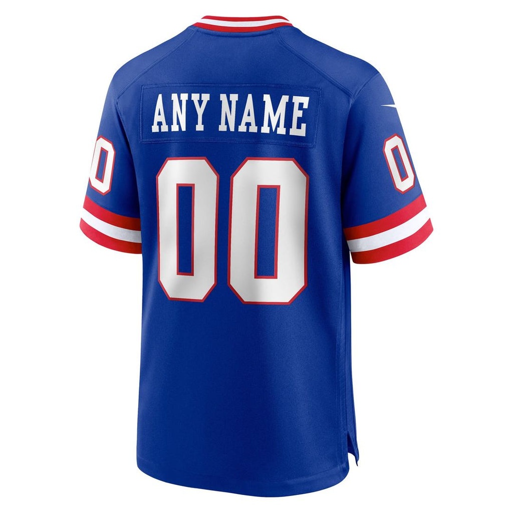 New York Giants Nike Royal Classic Custom Game Jersey product image 3, provided for visual reference and product detail