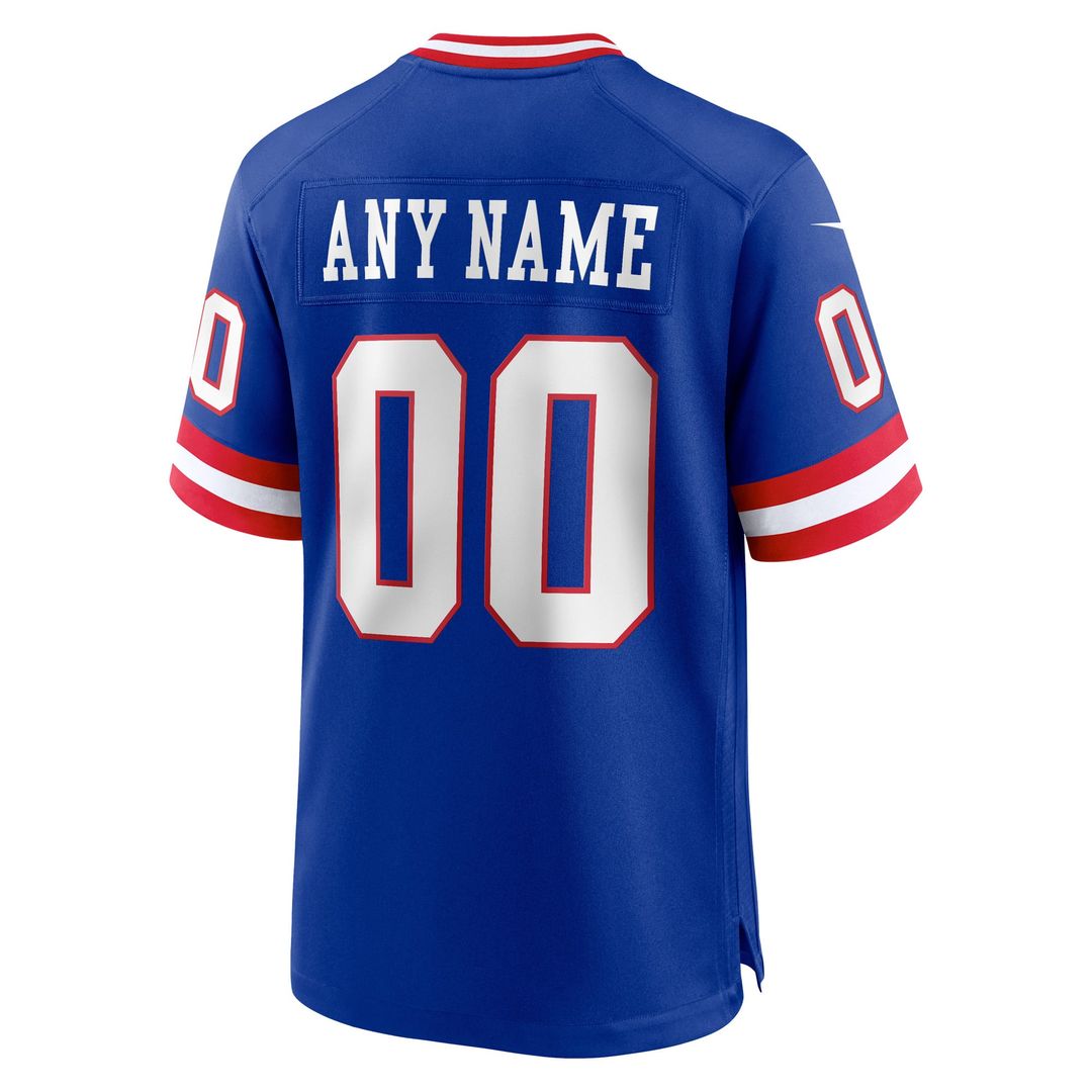 New York Giants Nike Royal Classic Custom Game Jersey product image 3, provided for visual reference and product detail
