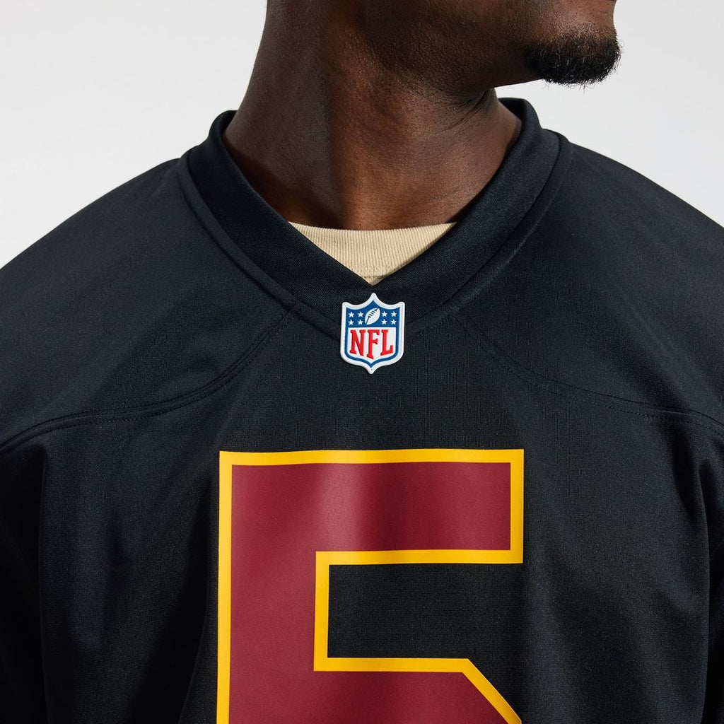 Hail Raiser Washington Commanders Jayden Daniels Nike Black Alternate Game Jersey product image 9, provided for visual