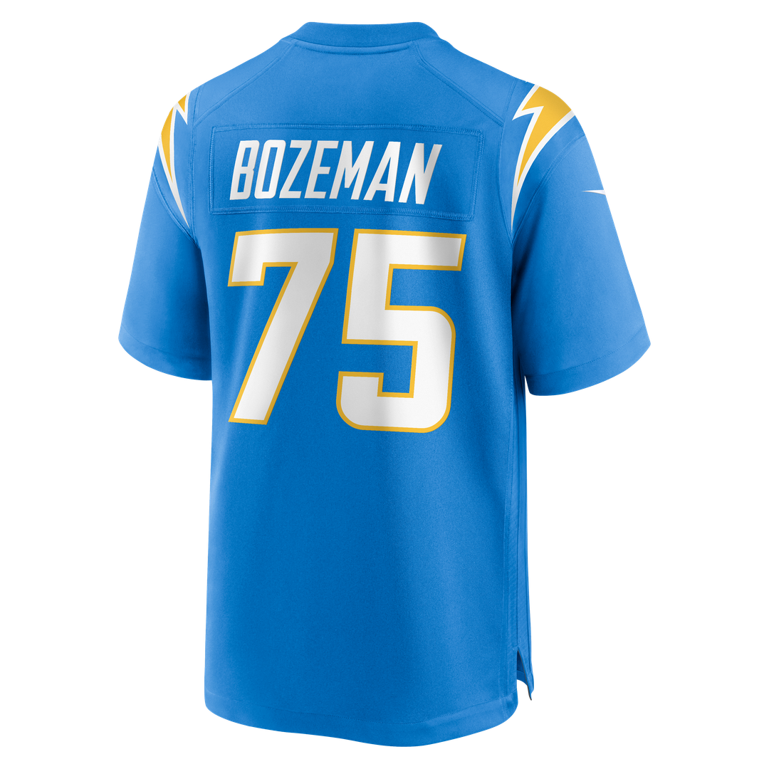 Los Angeles Chargers Bradley Bozeman Nike Powder Blue Game Jersey product image 3, provided for visual reference and product