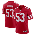 San Francisco 49ers Jaden Dugger III Nike Scarlet Team Game Jersey product image 1, provided for visual reference and