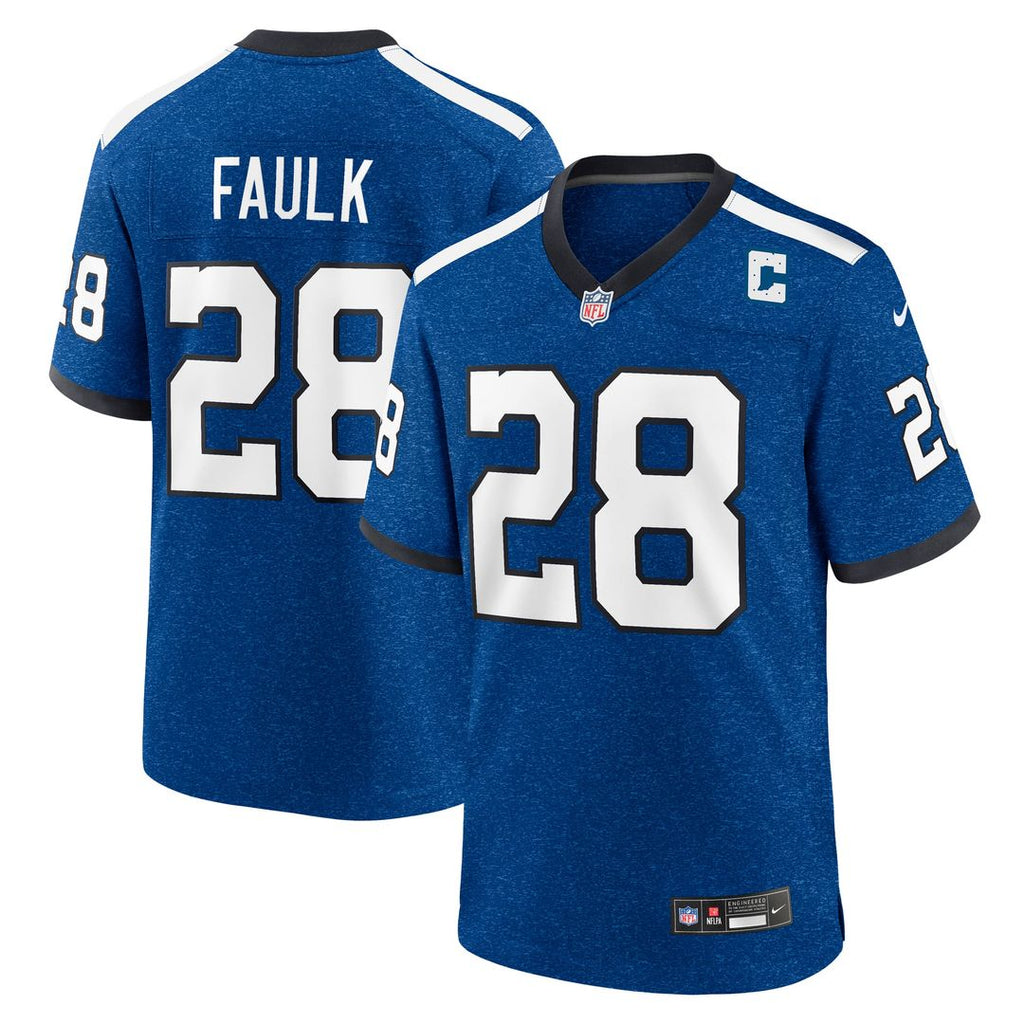 Indianapolis Colts Marshall Faulk Nike Blue Retired Player Alternate Game Jersey product image 1, provided for visual