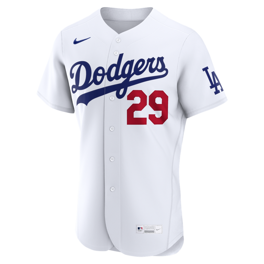 Los Angeles Dodgers Tarik Skubal Nike White Home Authentic Jersey product image 2, provided for visual reference and product