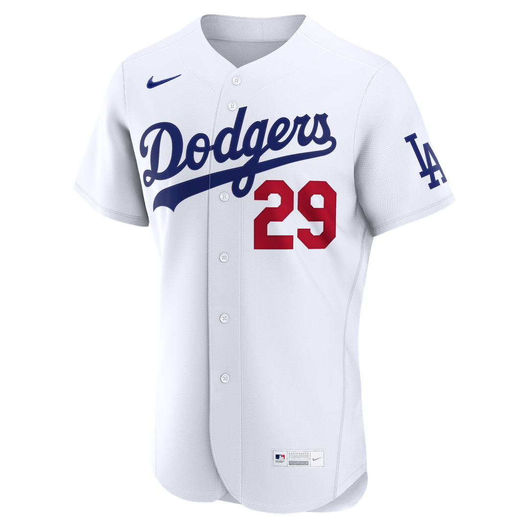 Los Angeles Dodgers Tarik Skubal Nike White Home Authentic Jersey product image 2, provided for visual reference and product