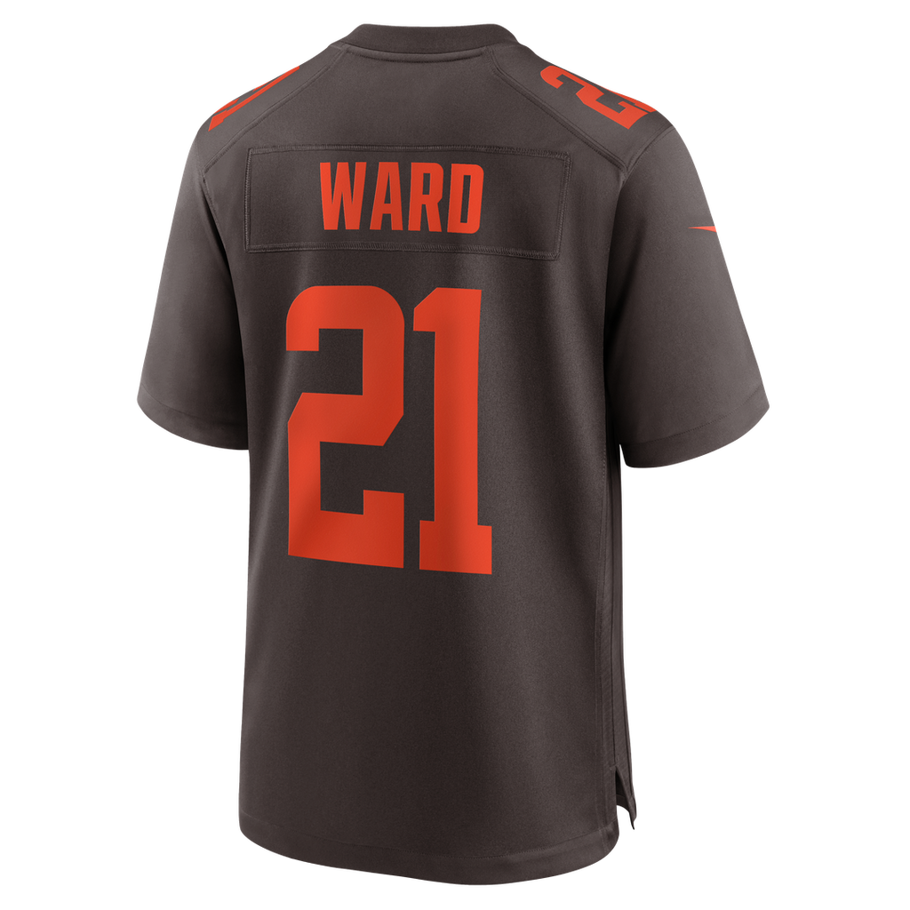 Cleveland Browns Denzel Ward Nike Brown Alpha Dawg Game Jersey product image 3, provided for visual reference and product