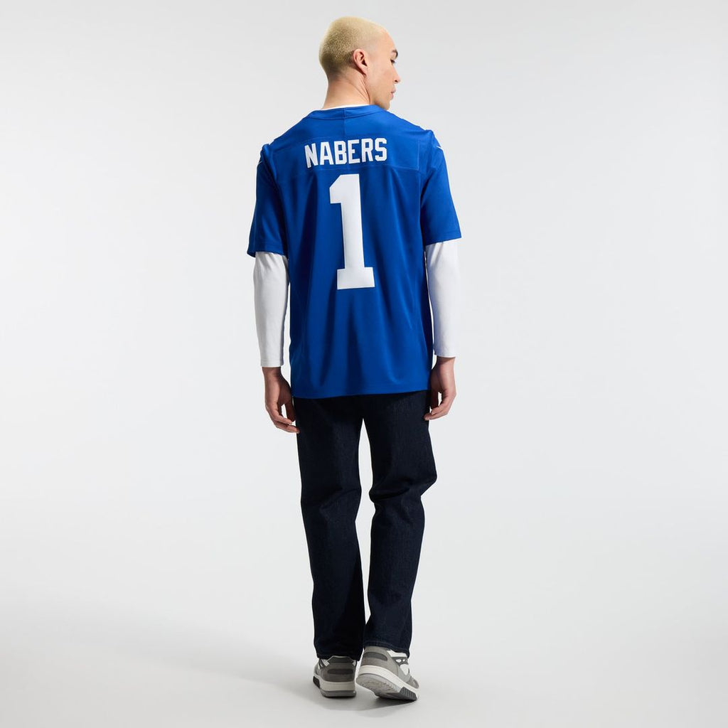 New York Giants Malik Nabers Nike Royal Team Vapor F.U.S.E. Stitched Limited Jersey product image 5, provided for visual