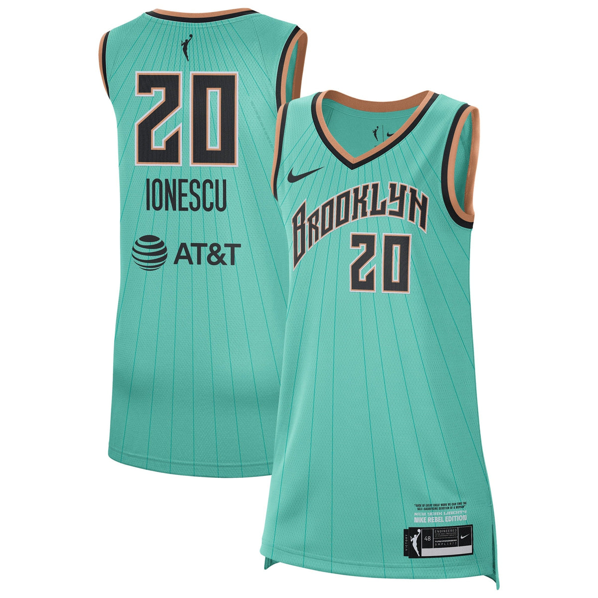 New York Liberty Nike Rebel Jersey - Sabrina Ionescu - Unisex product image 2, provided for visual reference and product