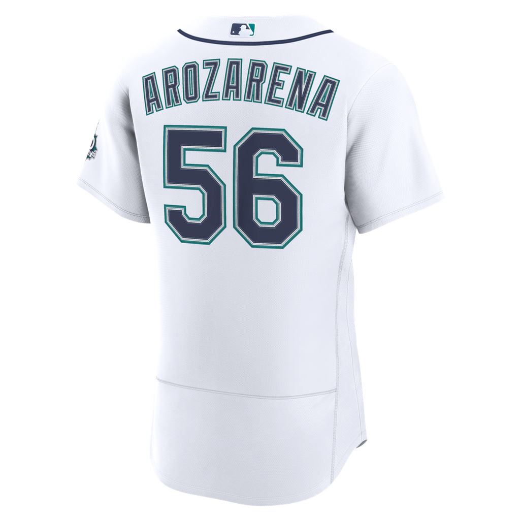 Seattle Mariners Randy Arozarena Nike White Home 50th Season Authentic Jersey product image 3, provided for visual reference