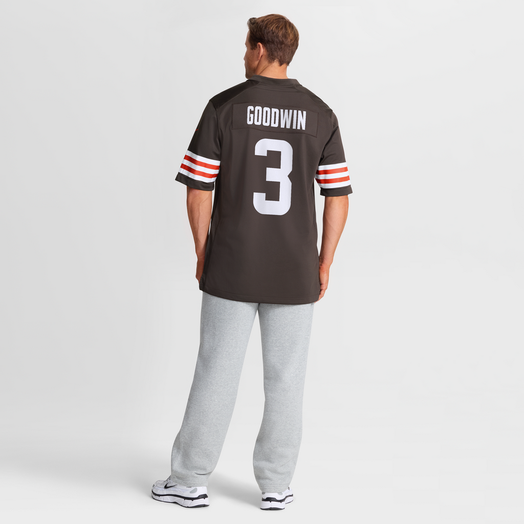 Cleveland Browns Marquise Goodwin Nike Brown Team Game Jersey product image 8, provided for visual reference and product