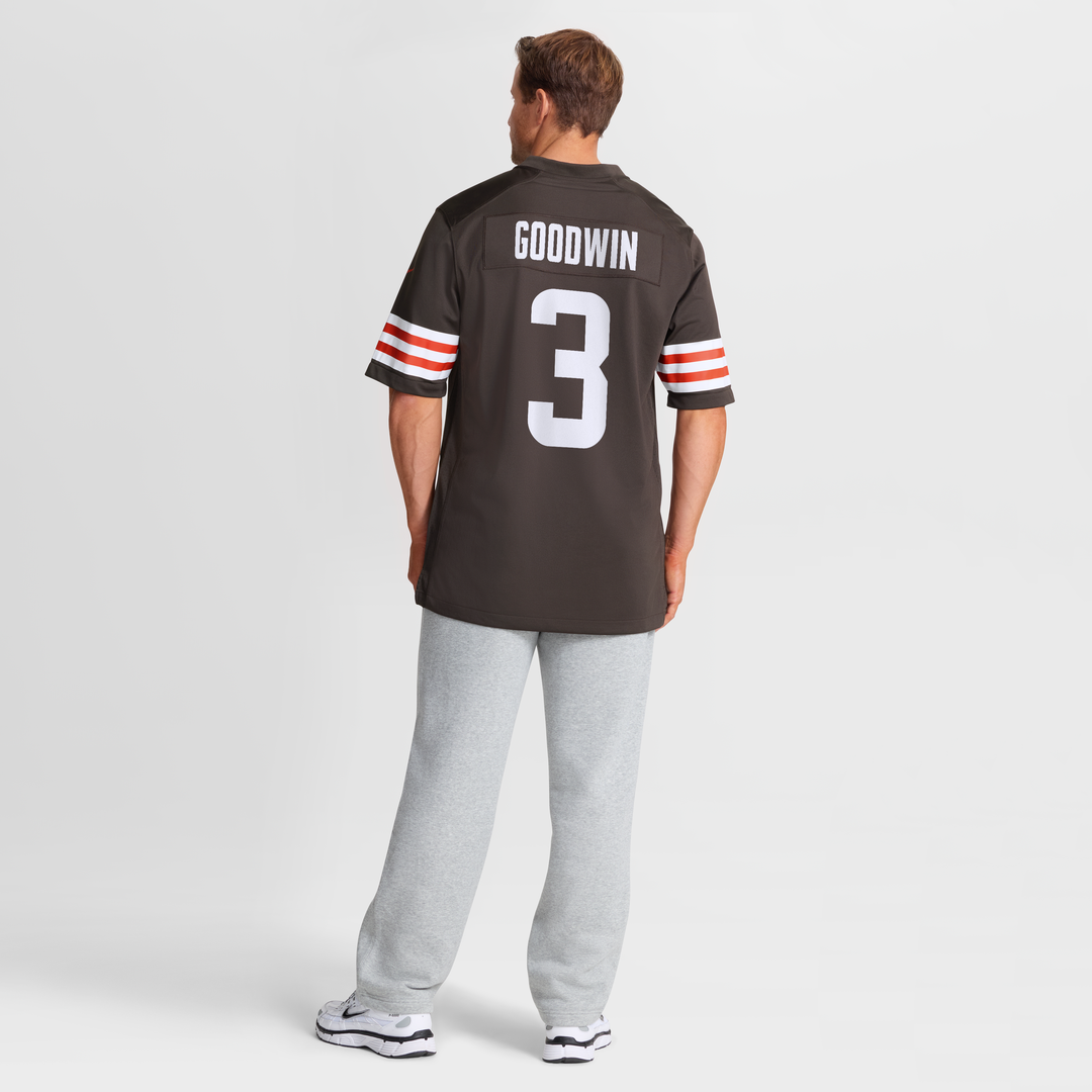 Cleveland Browns Marquise Goodwin Nike Brown Team Game Jersey product image 8, provided for visual reference and product