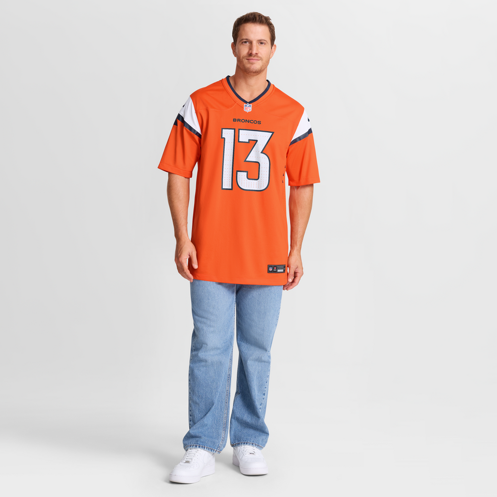 Denver Broncos Pat Bryant Nike Orange Team Game Jersey product image 7, provided for visual reference and product detail