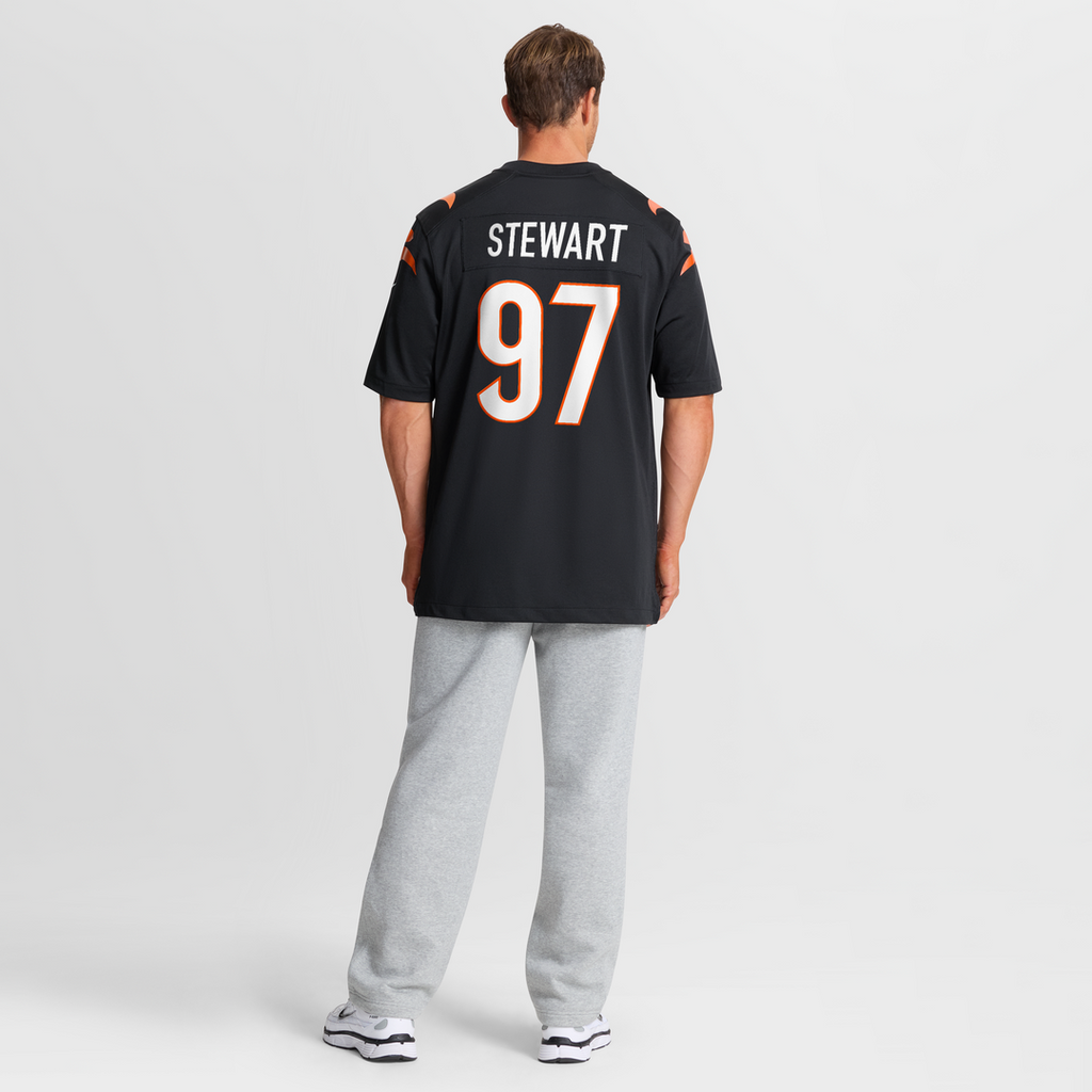 Cincinnati Bengals Shemar Stewart Nike Black Team Game Jersey product image 7, provided for visual reference and product