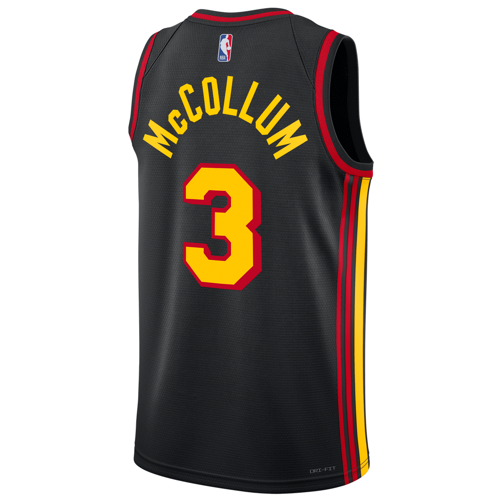 Atlanta Hawks Jordan Brand Statement Edition Swingman Jersey - Black - CJ McCollum - Unisex product image 4, provided for