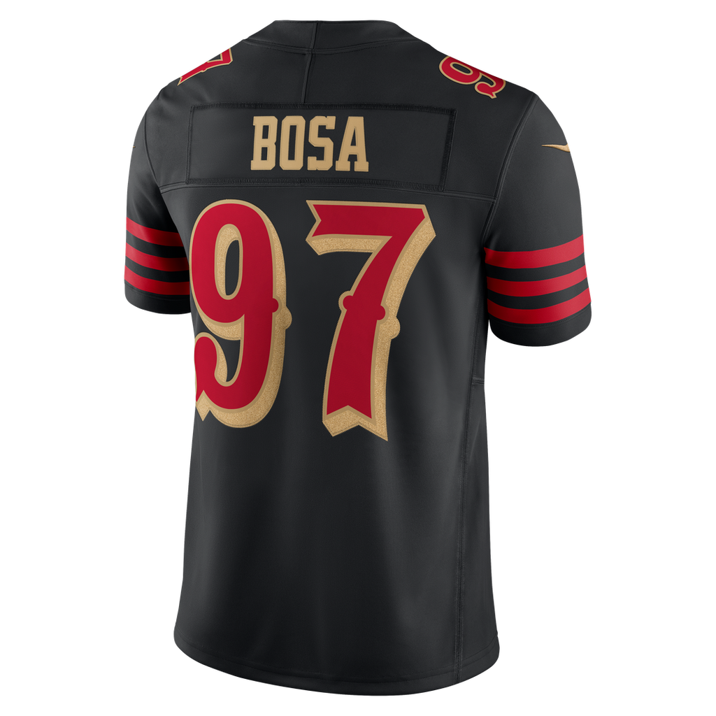 San Francisco 49ers Nick Bosa Nike Black Rivalries Collection Stitched Limited Jersey product image 7, provided for visual