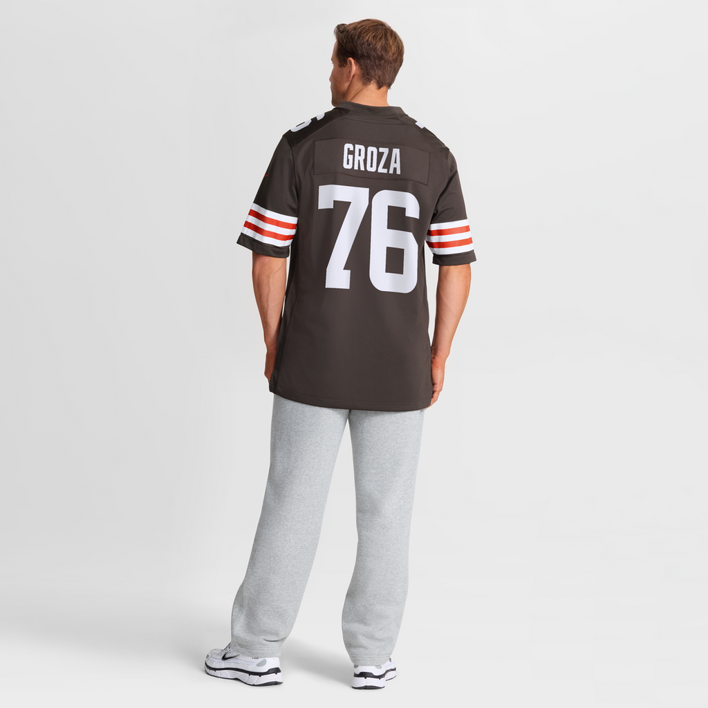 Cleveland Browns Lou Groza Nike Brown Game Retired Player Jersey product image 8, provided for visual reference and product