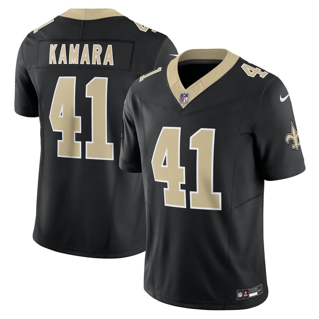 New Orleans Saints Alvin Kamara Nike Black Vapor F.U.S.E. Limited Jersey product image 4, provided for visual reference and