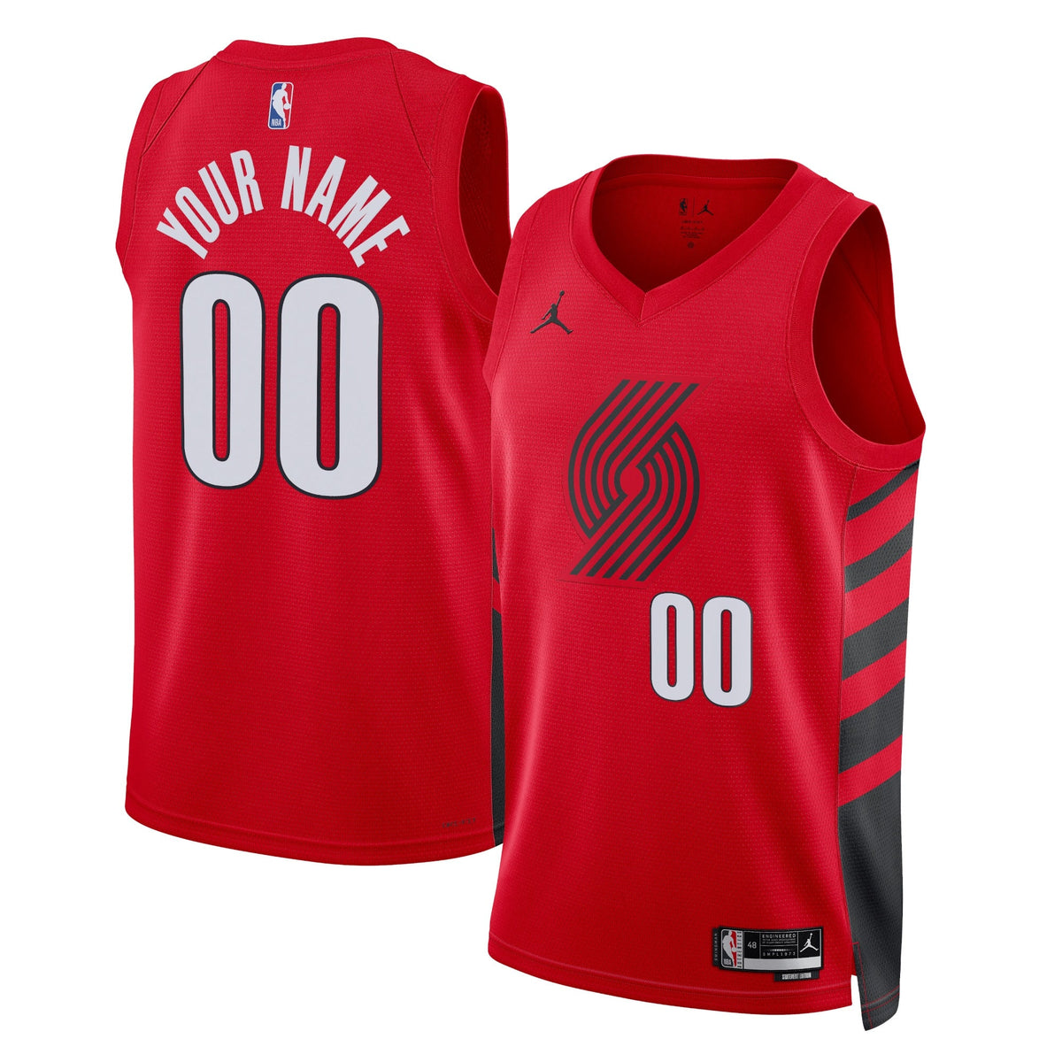Portland Trail Blazers Jordan Statement Swingman Jersey - Custom - Unisex product image 1, provided for visual reference and