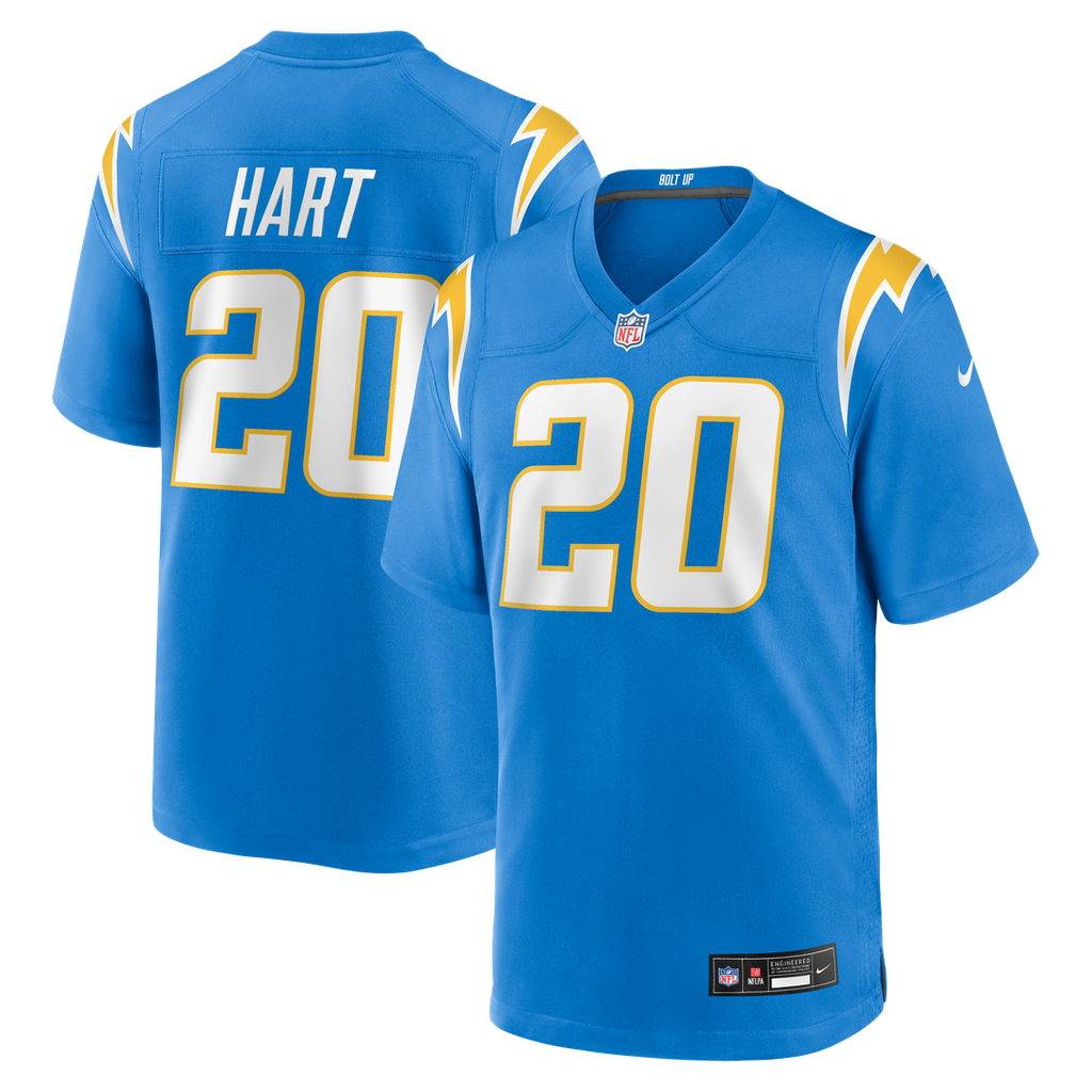 Los Angeles Chargers Cam Hart Nike Powder Blue Team Game Jersey product image 1, provided for visual reference and product